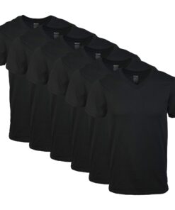 Gildan V-Ausschnitt T-Shirts Multipack Style G1103 pour Homme - Lot de 5 - Qualité OEKO-TEX STANDARD 100