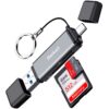 Beikell USB C Lecteur de Carte Mémoire SD/Micro SD OTG Aluminium Multifonction pour USB |0/MMC/TF/SDXC/SDHC/Micro SDHC/M