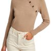 Pull manches longues Morgan boutons décoratifs pour homme automne hiverchaude et confortable vignettes deMode_2023 4xl #