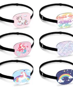 Hifot Cache Oeil Adultes et Enfants Médical Amblyopie Orthoptiste Licorne Eye Patches Couvre Lunettes Femmes