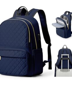 Sac à Dos suradar Imperméable pour Ordinateur Portable 15,6 Pouces Femmes Voyage Travail Ecole
