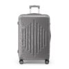 Valise de Voyage Moyenne ABS Serrure à Combinaison Poignée TélescopiqueBagage Soute (Gris foncé, L/65cm)