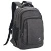 WIRABO Sac à Dos Imperméable pour Hommes et Femmes, Sac à Dos de Randonnée Travail 15,6/17,3 Pouces pour Ordinateur Port