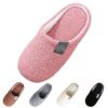 Pantoufles en Mousse à Mémoire de Féline pour Femme en Hiver - Chaude et Doublure en Peluche, Antidérapantes et Légères