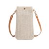 Sac Bandoulière Dasellfa Femme Portable Pochette Trendy Paille Sèche Femmes Sacs Tissés en Paille Contractée