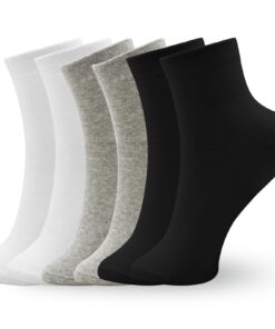 VEGCOO Chaussettes Femmes 6 Paires Confortables Respirantes 35-40 pour Usage Quotidien et Sport