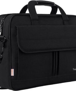 Taygeer Sacoche Ordinateur 17 Pouces Imperméable pour Homme Femme Sac Business Travail avec Bandoulière Grande Mallette