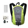 Sac À Dos De Vélo Étanche Léger Réfléchissant 15L, Rechargeable USB Avec Clignotant De Sécurité et Télécommande pour le