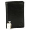 ELEPHANT D'OR Grand Classique Portefeuille en Cuir Noir N1328 - Large Portefeuille Homme Idéal pour Noël - Fête & Annive