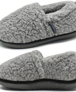 COFACE Chaussons Femmes Moelleux Mousse À Mémoire De Forme Douce Peluche Sherpa Doublé Polaire Dames Pantoufles Conforta
