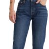 Levi's 501 Crop Jeans Femme en Lin Écru Polyester Chic pour Femmes En Polo