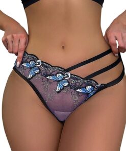 Sous-vêtements sexy en dentelle pour femme - Culotte à bretelles - Séduisant et sans coutures - Hightech sans coutures -
