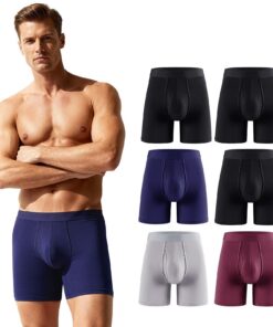 ZAKASA Caleçons Homme Boxer Bambou Ultra Doux et Respirant Ajustés Lot de 6 Braguette Ouverte