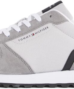 Tommy Hilfiger baskets de running hommeNew Eva Mix sportives, beige (Chuchotement gris), 40 - Running shoes pour hommes
