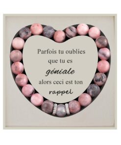 Lueaurra Idée Cadeau Femme : Bracelet Pierres Naturelles Original - Ado Fille, Noël, Anniversaire, Cadeau Amie, Maman, S