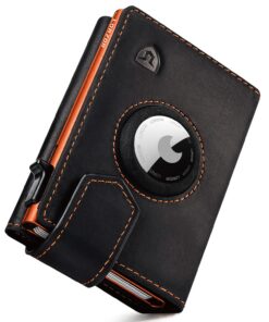 LORZOR Portefeuille AirTag Homme | Fermeture Magnétique | Porte-Monnaie Homme pour 10+ Cartes | Protection RFID