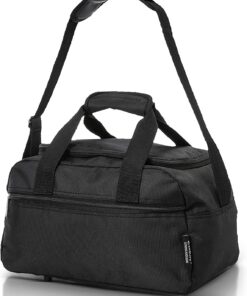 Sac de cabine Aerolite noir pour Ryanair 40x20x25cm - Léger et pliable - Bagage idéal pour Ryanair