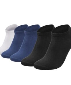 Simpeak Chaussettes pour Hommes Respirantes Antibactériennes 39-43 Simpeak Chaussettes de Sport pour Hommes 5 Paires Cot