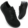 FZJIALI Chaussures de Course pour Femme - Basket Minimaliste Respirant Antidérapant pour Pieds Larges, Sneakers de March