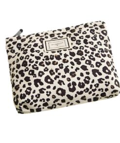 Vimmvid Trousse à makeup léopard pour femme grande capacité