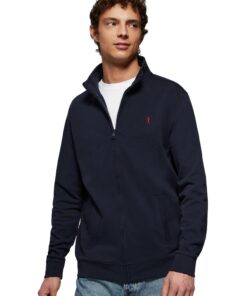 Sweat-Shirt zippé homme 100% coton à logo brodé Polo Club