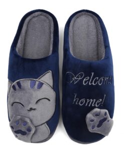 Mishansha chaussons animés pour femme et homme - mignon, chaud et confortable