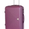Alisteir Iron Valise Taille Moyenne 65 cm Garanti 2 Années Marque Française Violet
