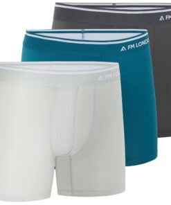 FM London Lot de 3 Caleçons Hommes Micromodaux - Doux Anti-frottement avec Pochette Profilée