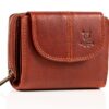 MATADOR Portefeuille Femme Vintage Marron avec Protection RFID | Porte-Monnaie Femme Compact | Porte-Cartes avec Fermetu
