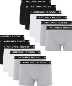 Titre SEO optimisé : Antoni Rossi (lot de 12) boxer ajusté homme en élastique OEKO-TEX compatible homme