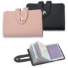 HANIUTTY Porte-Cartes de Crédit - 2Pcs Bleu - 24 Fentes Minimaliste Design - Homme Femmes
