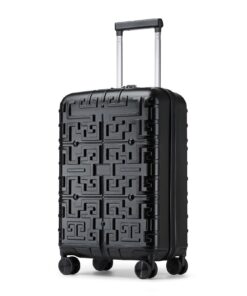 Valise Supercase Cabine 55cm Rigide Polypropylène 4 Roues TSA Sécurité Noir