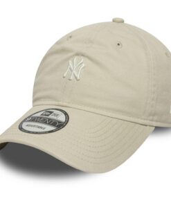 New Era 9Twenty Casual Cap Mini Logo New York Yankees Beige Homme Casuel Cap New Era 9Twenty 92F New York Yankees Mini L