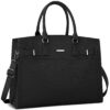 IGOLUMON Sac Cabas Femmes Grande Capacité Imperméable 15.6 Pouces pour Étudiante Travail Sac à Main PU Cuir Bandoulières