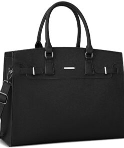 IGOLUMON Sac Cabas Femmes Grande Capacité Imperméable 15.6 Pouces pour Étudiante Travail Sac à Main PU Cuir Bandoulières