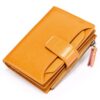 SENDEFN Wallet Femme Cuir à Fermeture Éclair avec Blocage RFID, Porte-Monnaie Étui pour Femme Élégant et Sécurisé