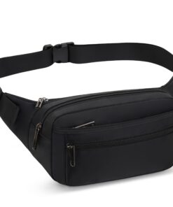 Sac GERIINEER Banane Homme Femme Sécurité Ville Voyage Outdoor Sport Sacoche Ceinture Course
