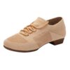 Chaussures de danse en salle pour femme - Maille respirante avec talon bloc - Semelle souple et large