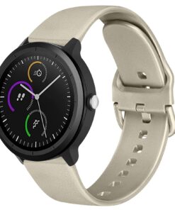 Bracelet Wanme Compatible Garmin Vivoactive 3 / Venu / Venu SQ, Silicone Souple, Hommes Femmes (Or) pour Musique