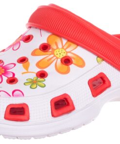 Sabots Femmes Chaussure de Jardin Motif de Fleurs