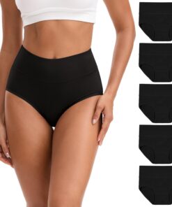 Culottes femme coton taille haute élastique confort OEKO-TEXLot de 5