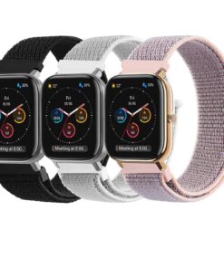 Bracelets Amazfit GTS 2 Mini Reglables en Nylon Thermoproduits Bracelets Amazfit GTS 3 Remplaçables en Dessus De 20 mm