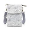 Narunii Petit Sacoche Téléphone Portable pour Femmes - Pochette Bandoulière Réalisée en Toile - Idéale pour Voyages, Sho