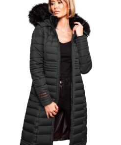 Navahoo B670 Manteau d'hiver matelassé pour femme chaud et confortable pour la saison froide