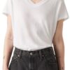 Levi's Boxy Vneck Tee T-Shirt Femme Élégant et Comfortable pour la Vie Daily en taille S-M