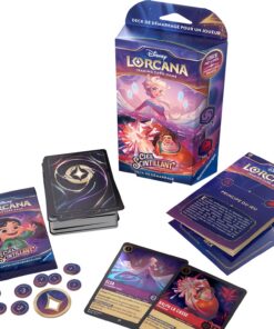 Ravensburger Disney Lorcana TCG : Jeu de Débutant Ciel Scintillant - Améthyste & Rubis pour Enfants à Partir de 8 Ans