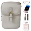 Qbuzava Sac Bandoulière Pour Femmes | Anti-Vol avec Portefeuille intégré | 10 Emplacements pour Cartes | Cuir Grande Cap