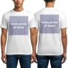 Cimpress T-Shirt personnalisé en Coton - Personnalisation Photo et Texte - Pour Hommes - Usage Professionnel ou Personne