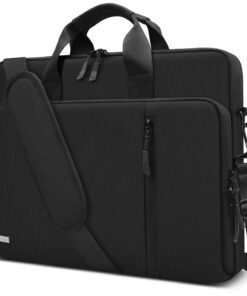 TECOOL 360°Protection Imperméable Housse Sac à Bandoulière 17,3 Pouces pour Lenovo Acer ASUS Dell HP Samsung Notebook, N