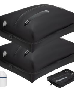 Sac à dos ONTYZZ Aspiration Sous Vide pour Voyage Réutilisable et Étancheavec 2 Pièces + 1 Pompe Sac Aspiration Sous Vid